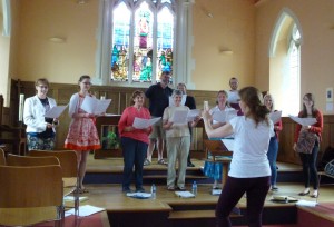 Tour Rehearsal in St Luke's Chapel